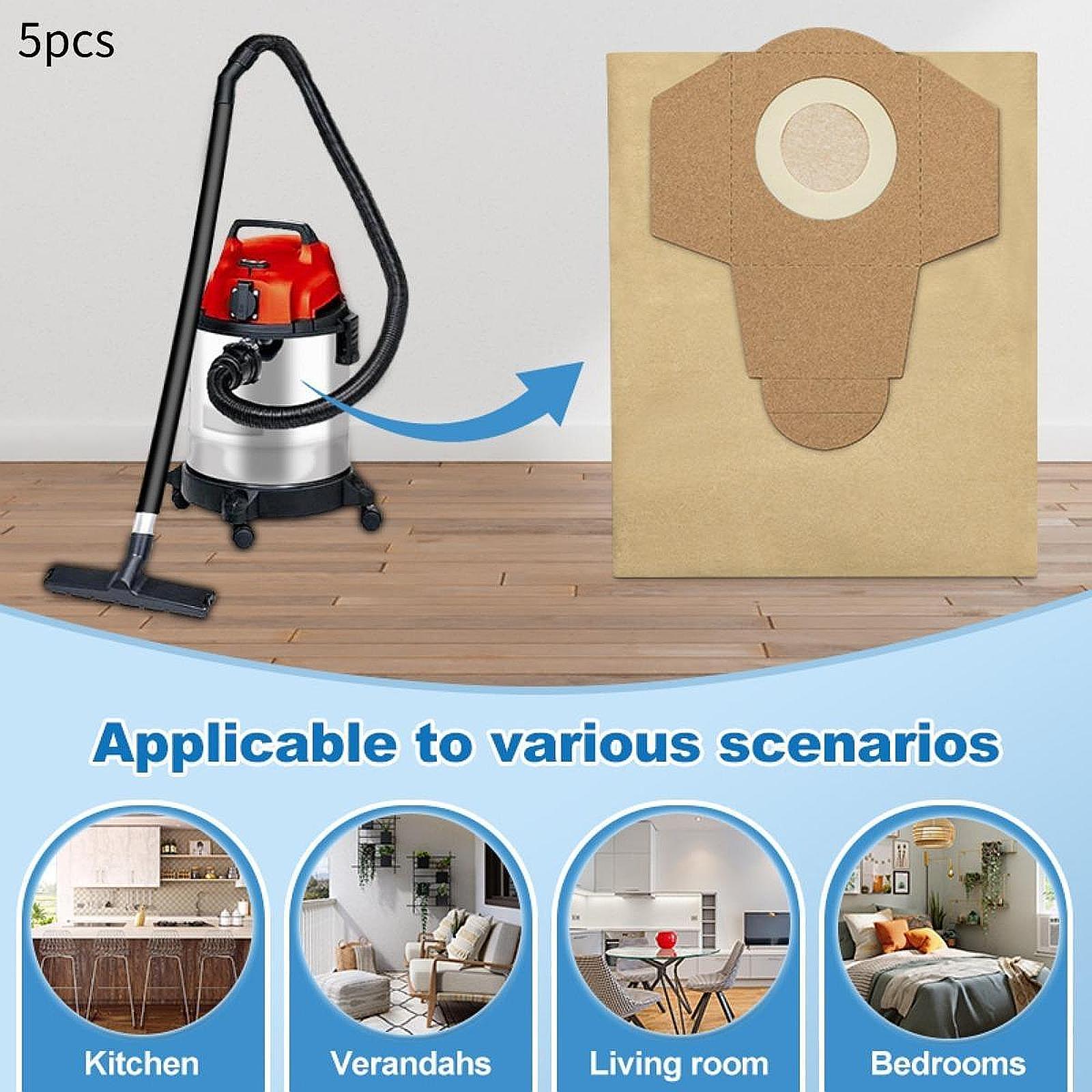 5Pcs Vacuum Cleaner Bags Paper Replaces Easy Installation Vacuum Filter Bags