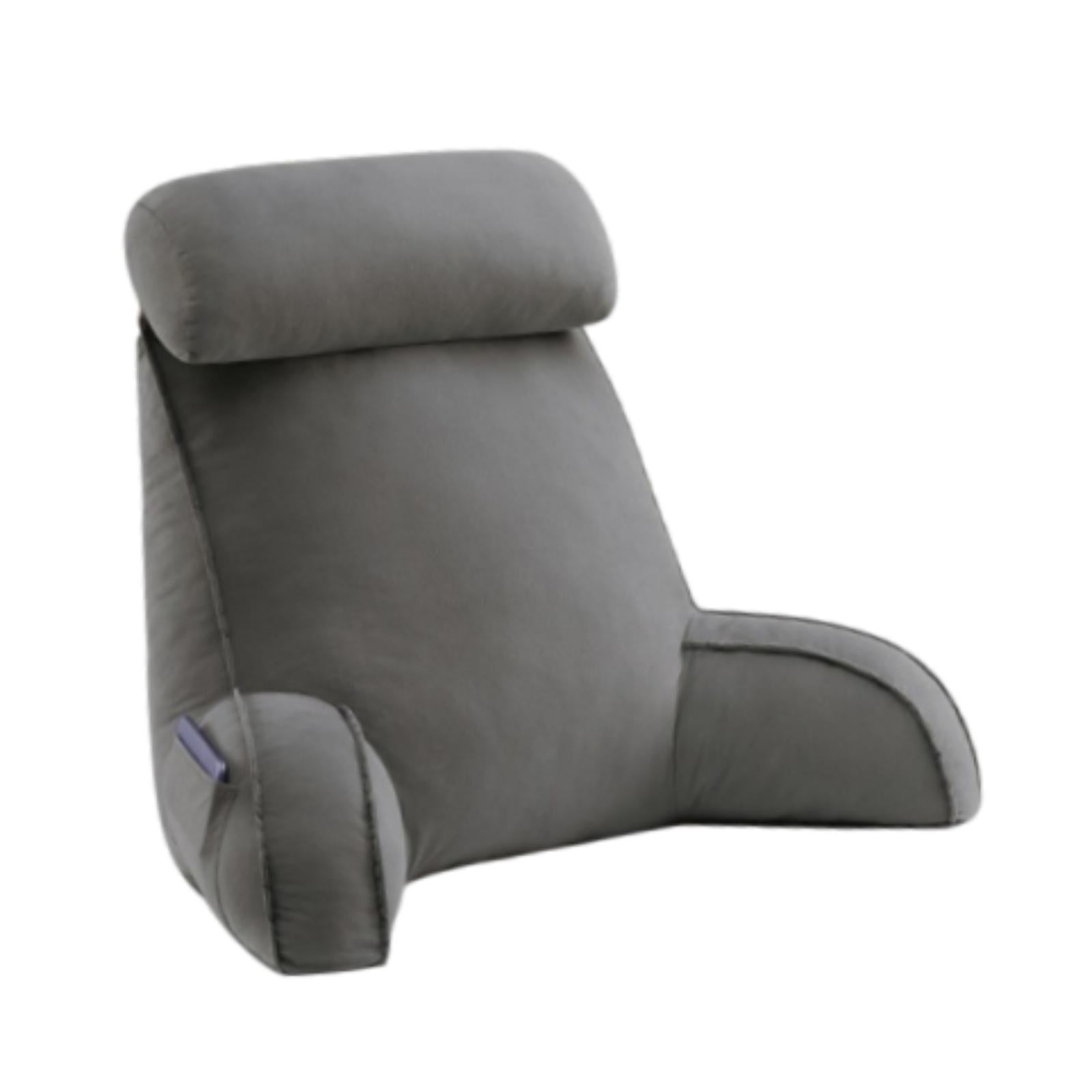Reading Pillow for Sitting in Bed Breathable for Watching TV Resting Reading Dark Gray