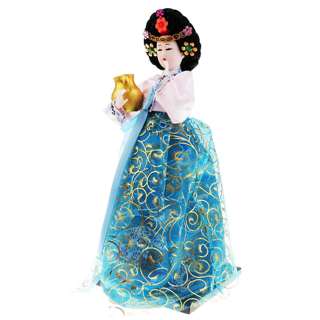 Korean Folk Doll Beauty Handicrafts Home Wedding Decor Crafts Gift #2