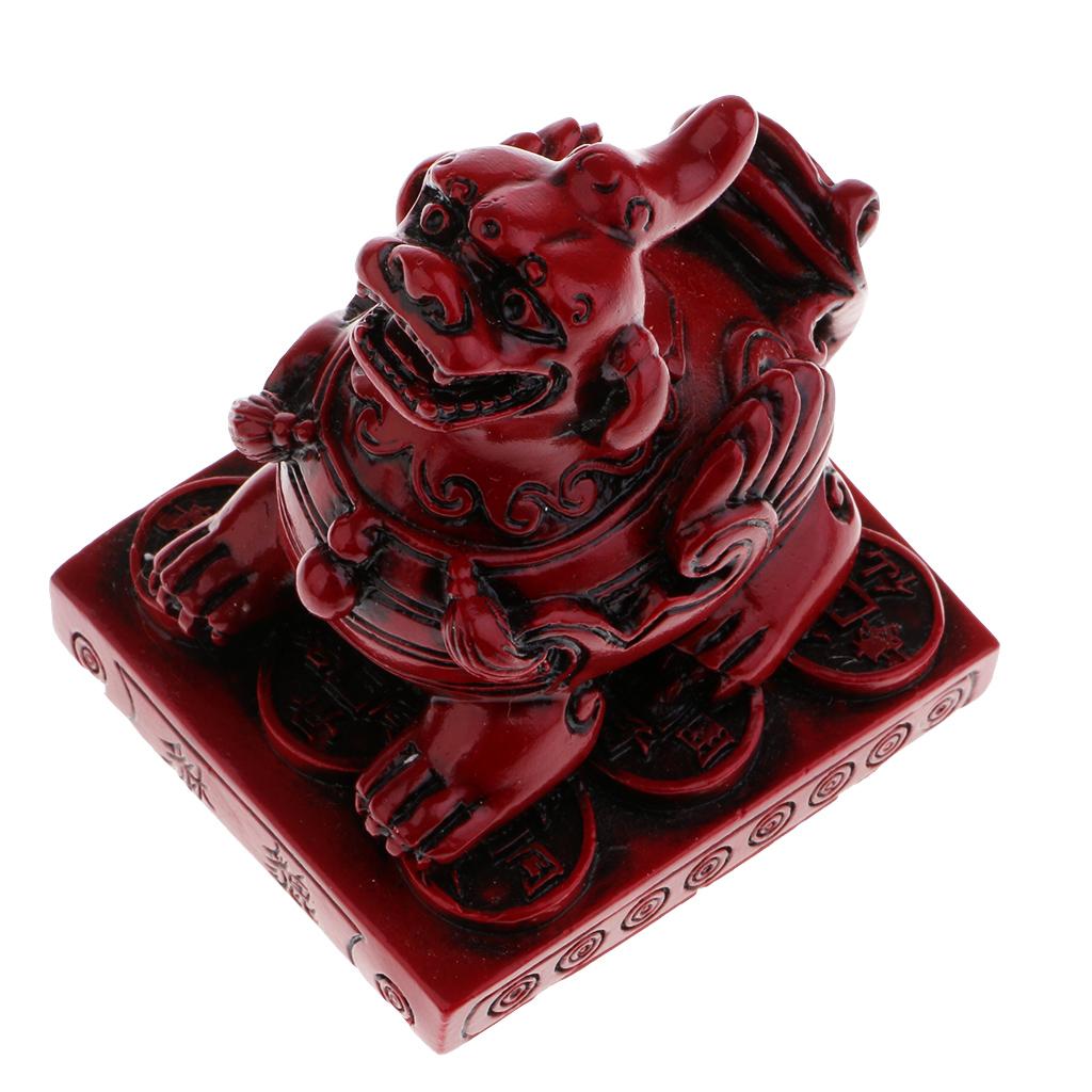 Pi Xiu Feng Shui Figurine to Attract Wealth Home Decor Red