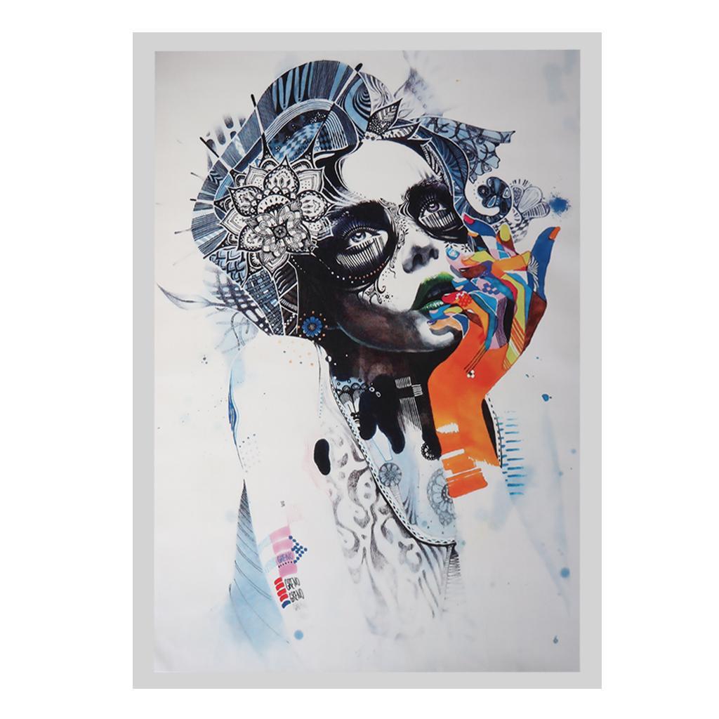 Canvas Frameless Makeup Lady Hanging Wall Decor Oil Painting 60x80cm
