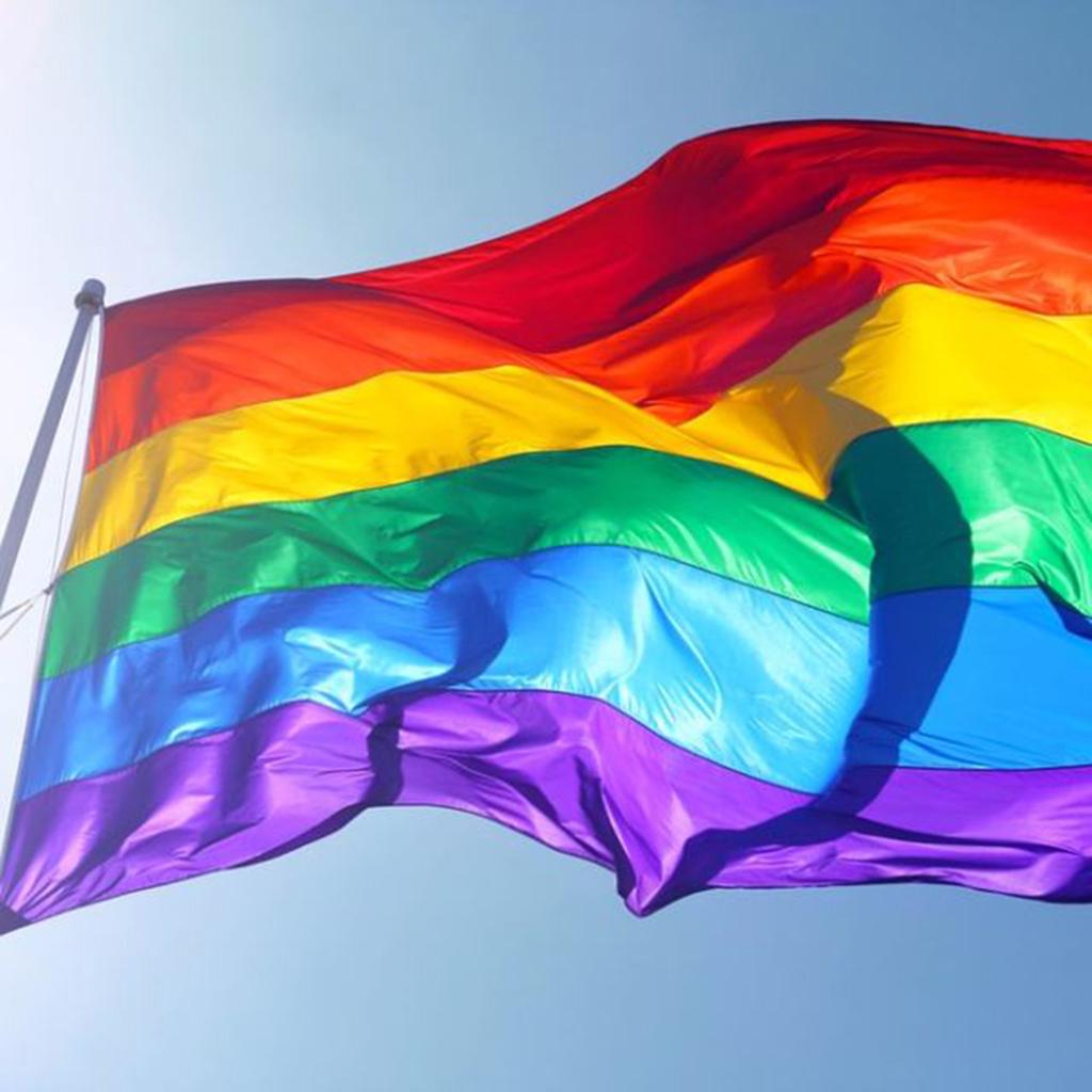 Rainbow Flag Word Banners String Flag for Sport Bars Party Decoration 5.5M