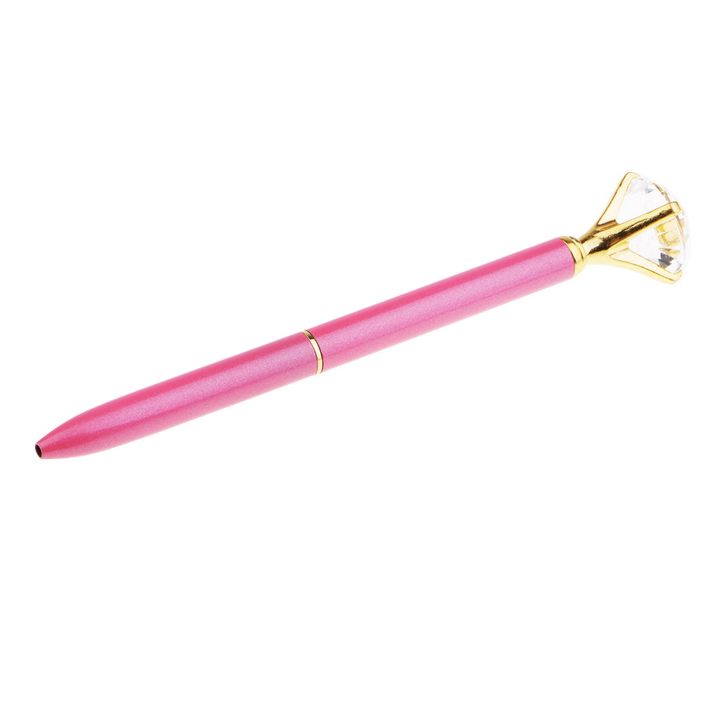 Rhinestone Ballpoint Pen High-end Metal Pen Ballpoint Pen Light Pink