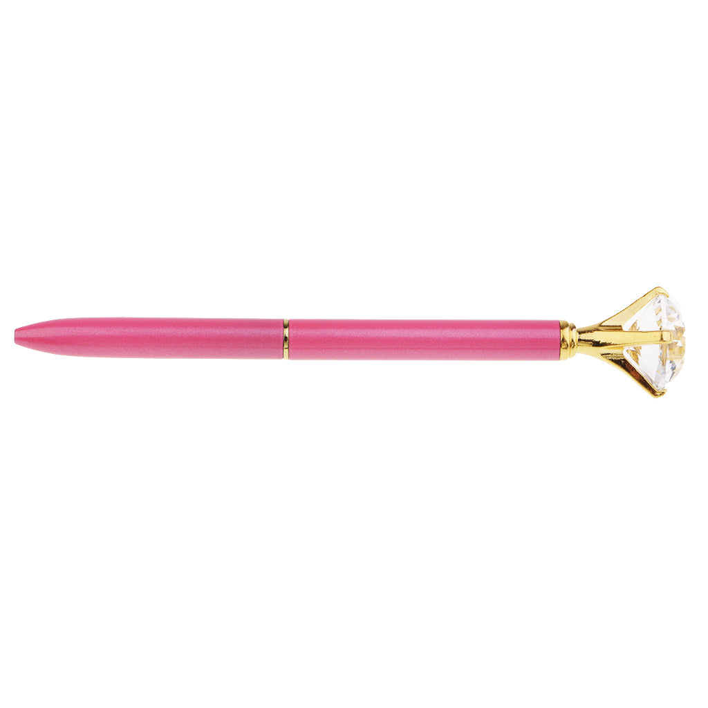 Rhinestone Ballpoint Pen High-end Metal Pen Ballpoint Pen Light Pink