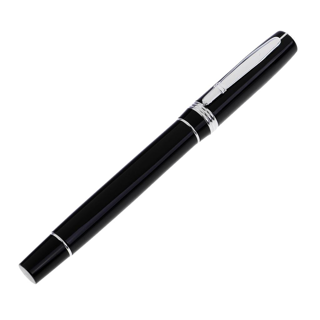 Black Stainless steel Business Medium Rollerball Pens