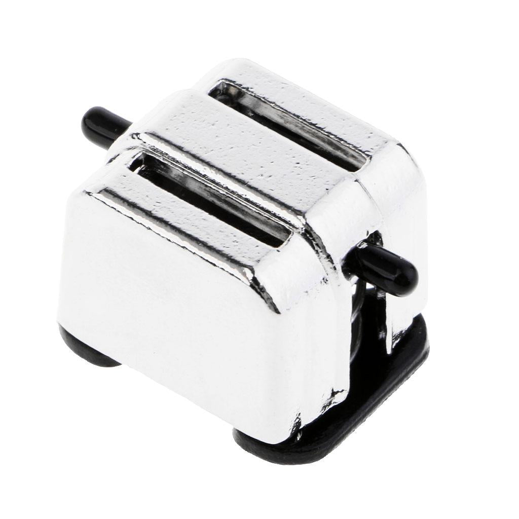 Doll House Miniature Zinc Alloy Bread Machine Dollhouse Decor Kitchen Toys