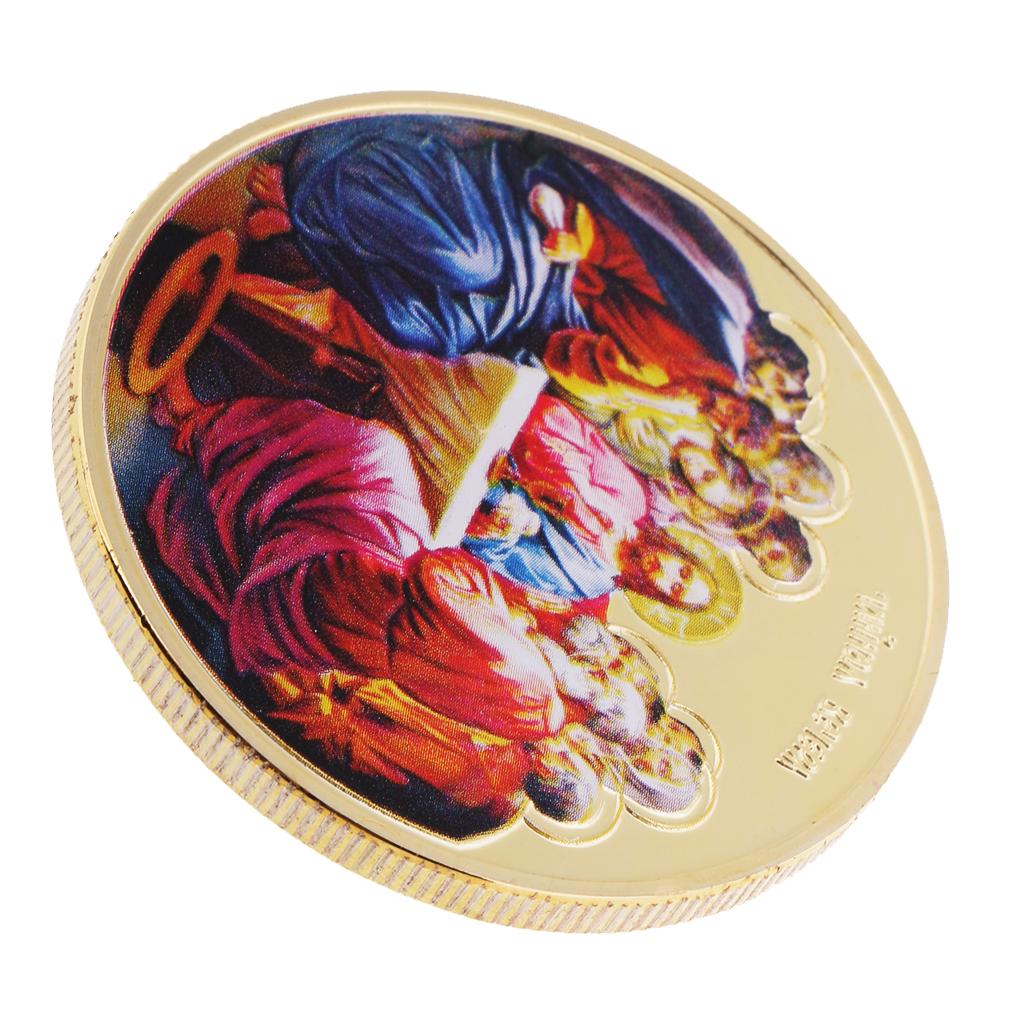 Christian Jesus Metal Medal Commemorative Coin Toys Badge Crafts for Gifts