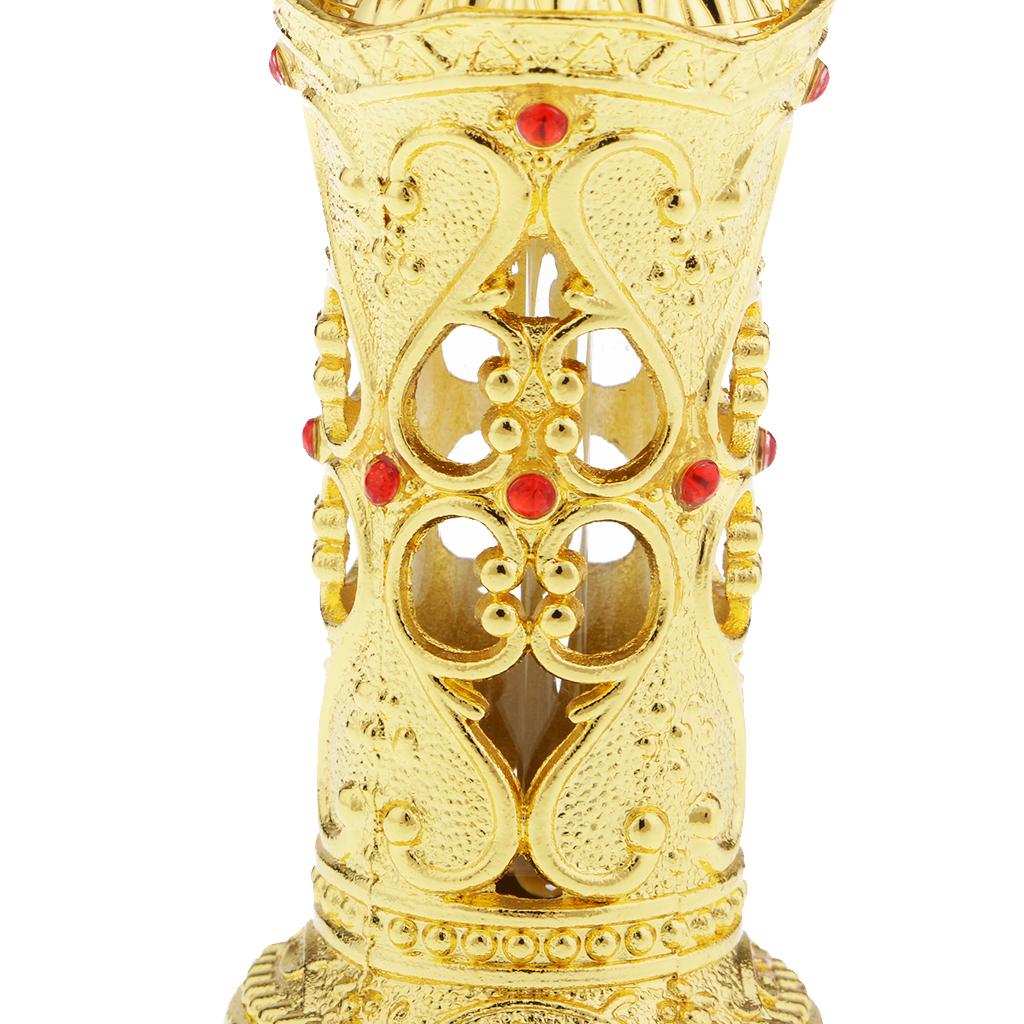 Antiqued Metal Perfume Bottle Essential Oils Bottle Perfume Bottle Gold