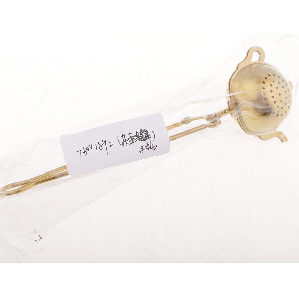 Creative Stainless Steel Tea Infuser Mesh Strainer Filter Kitchen Golden