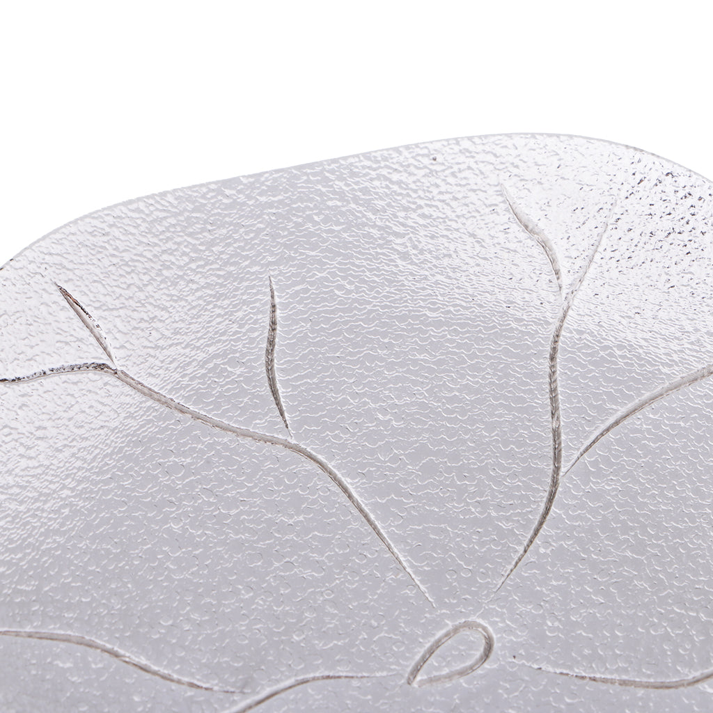 Circular Alloy Lotus leaf Pattern Coasters Tea Cup Accessories Silver White