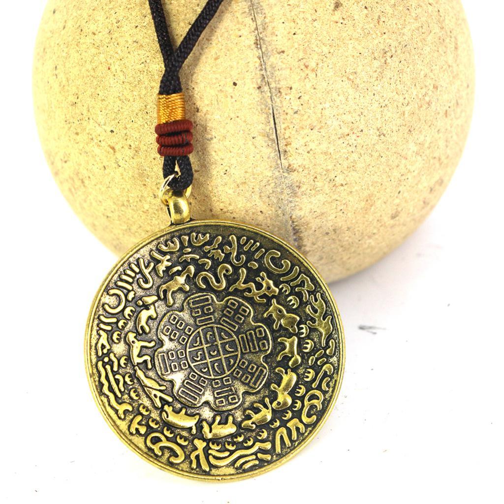 6xTibetan Buddhism Eight-diagram-shaped appetizer Amulet Hang Penadnt