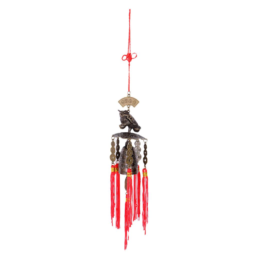 Wind Chime Bell Chinese Oriental Lucky Aeolian Bells Car Hanging Decor #2