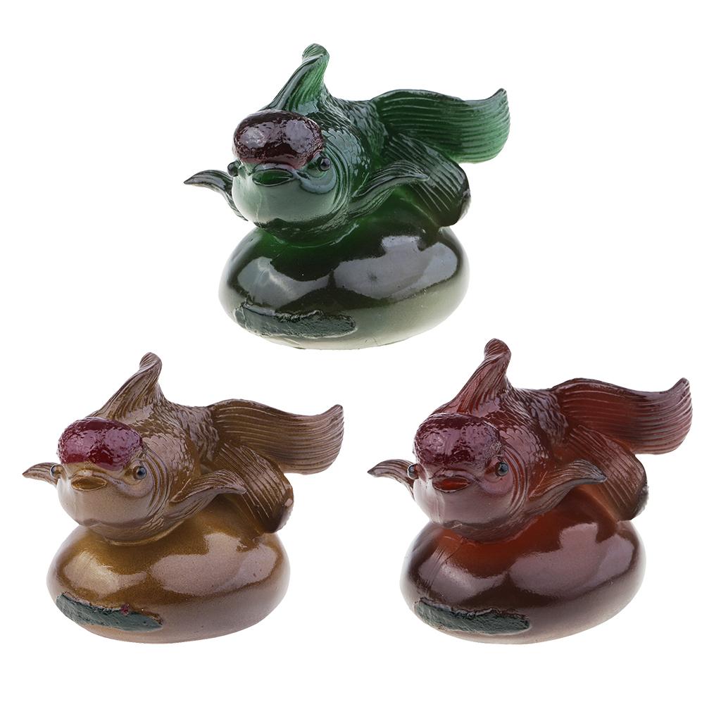 Resin Discoloration Tea Cute Pet Animals Chinese Tea Ceremony Accs Green