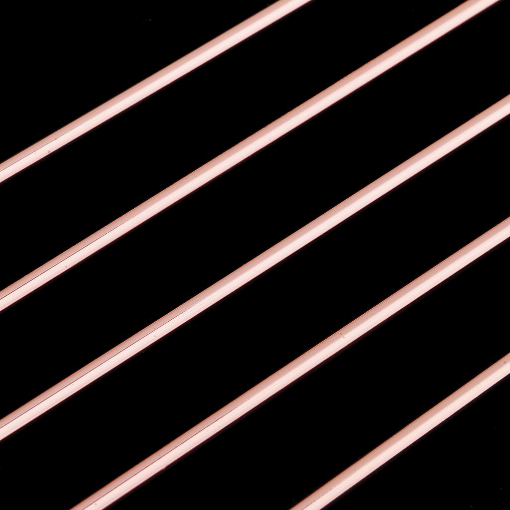5Pcs 7.5inch 304Stainless Steel Bar Stirrer Cocktail Swizzle Stick Bar Tools Rose Gold-Straight Bar