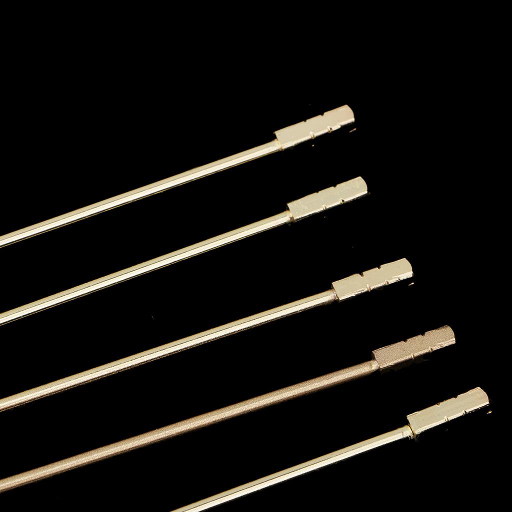 5Pcs/set Stainless steel Cocktail Picks Cocktail Fruit Sticks Bar Tools Square -Gold