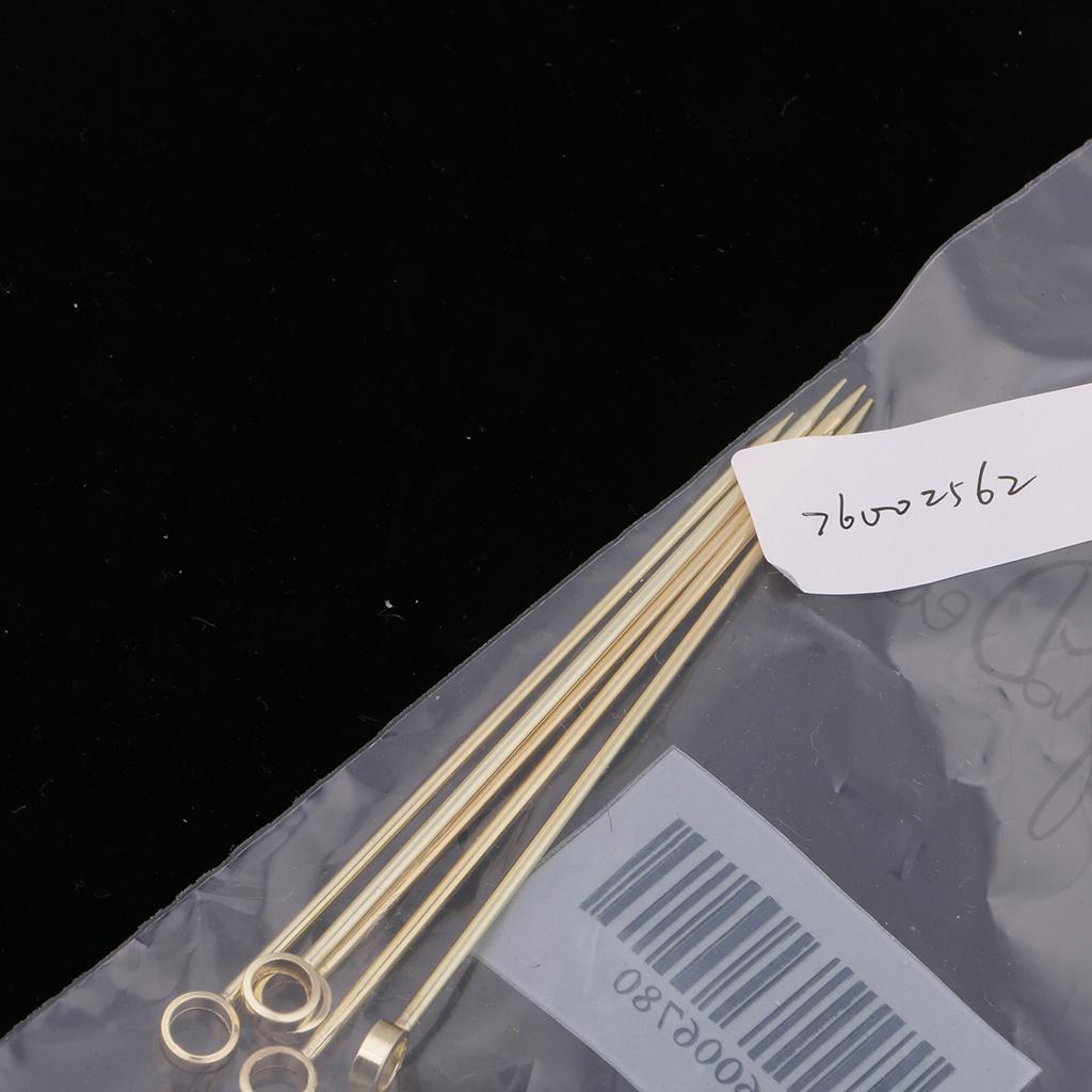 5Pcs/set Stainless steel Cocktail Picks Cocktail Fruit Sticks Bar Tools Circle -Gold