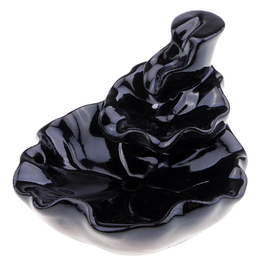 Mini Backflow Incense Burner Ceramic Cone Incense Burner Holder Ornament 9