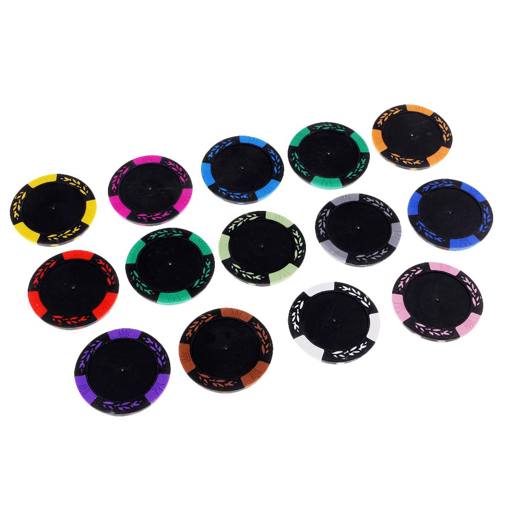 13pcs Poker Chips Casino Coins Clay Poker Chips Gambling Texas Table Game