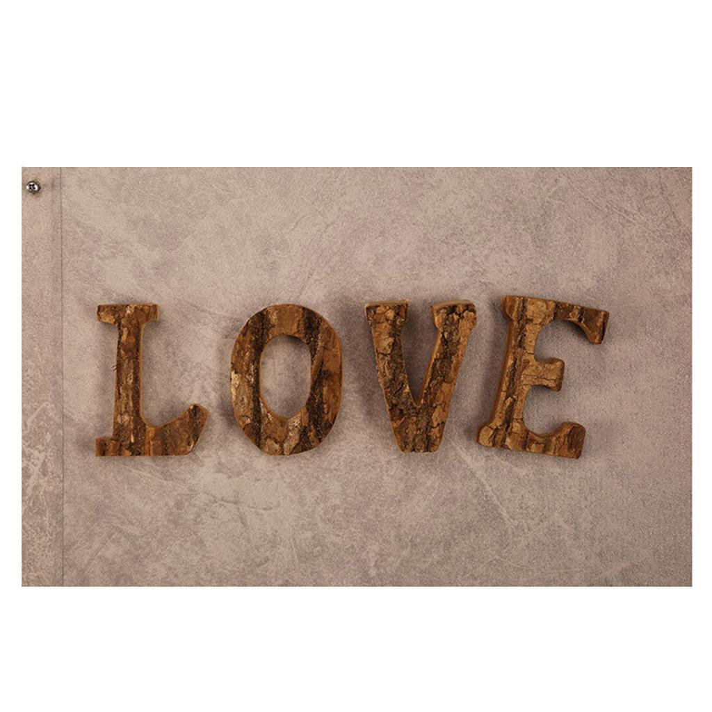DIY Wood 26 Alphabet Craft Letters Plaque/Home/Wedding/Nursery Party Decor V