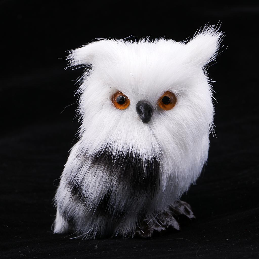 1 Pair Simulation Lifelike Flying Owl With Wings for Home Garden Ornaments