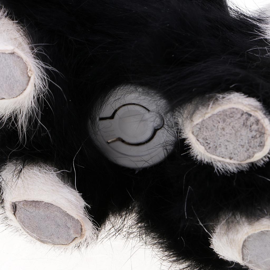 Simulation Cats Plush Stuffed Animal Home Decor Kids Birthday Gift Black