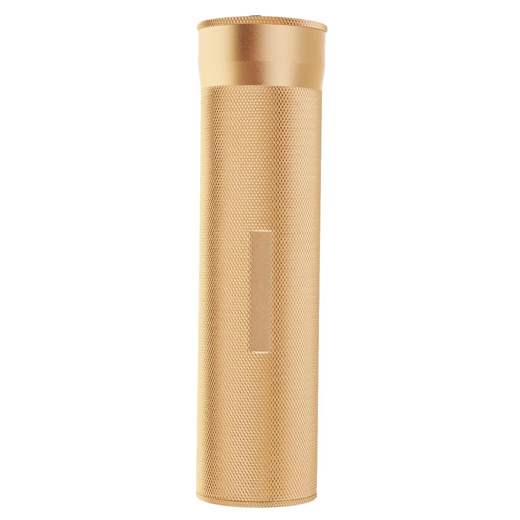Aluminium Alloy Cigar Tube Case Humidor With Humidifier Hygrometer Gold