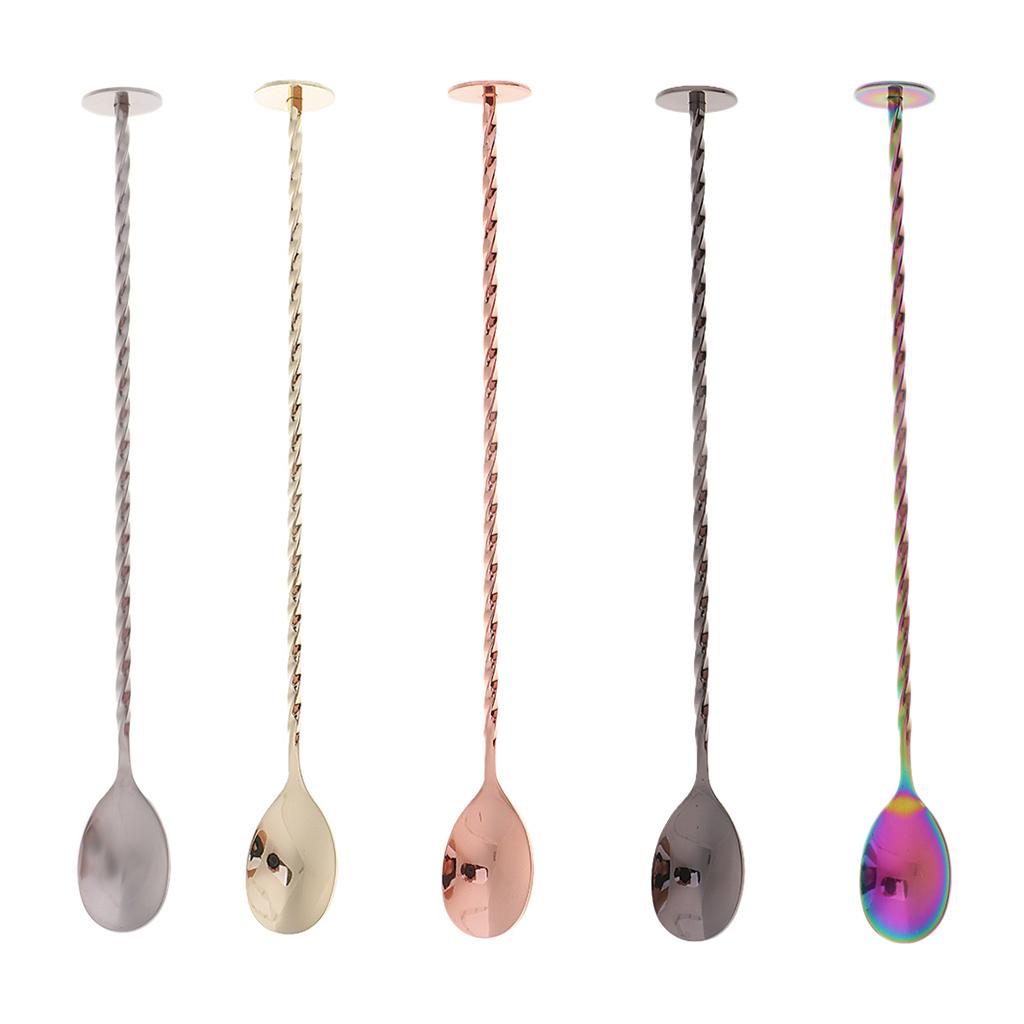 Muddler Bar Stick Coffee Tea Cocktail Stirring Spoon Stainless Steel