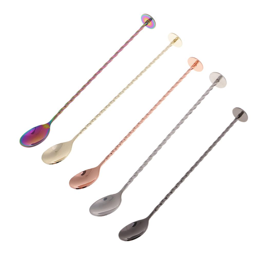 Muddler Bar Stick Coffee Tea Cocktail Stirring Spoon Stainless Steel