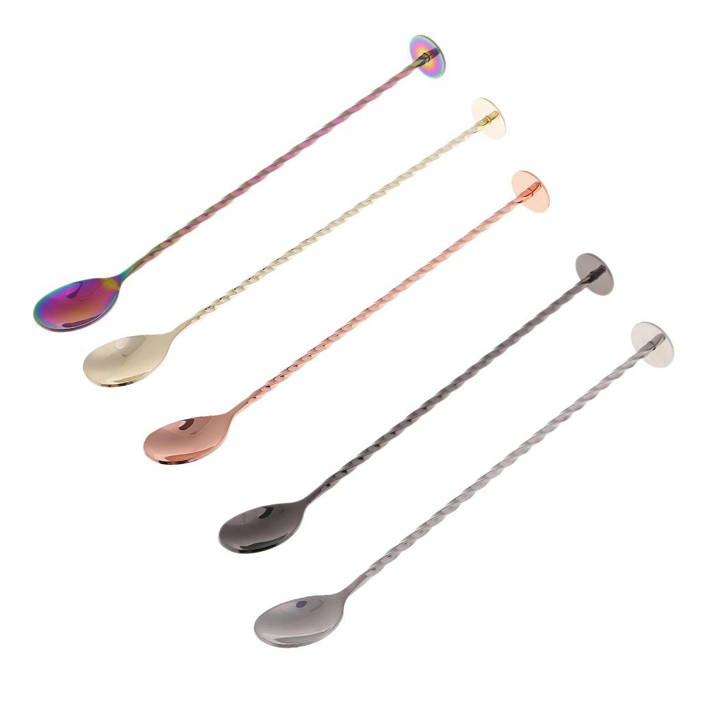 Muddler Bar Stick Coffee Tea Cocktail Stirring Spoon Stainless Steel