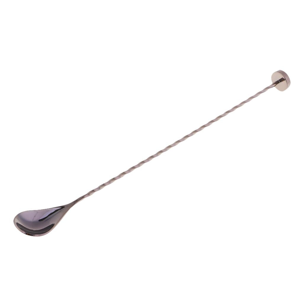 Stainless Steel Bar Spoon Swizzle Stick Coffee Cocktail Spoon Barware Tool D