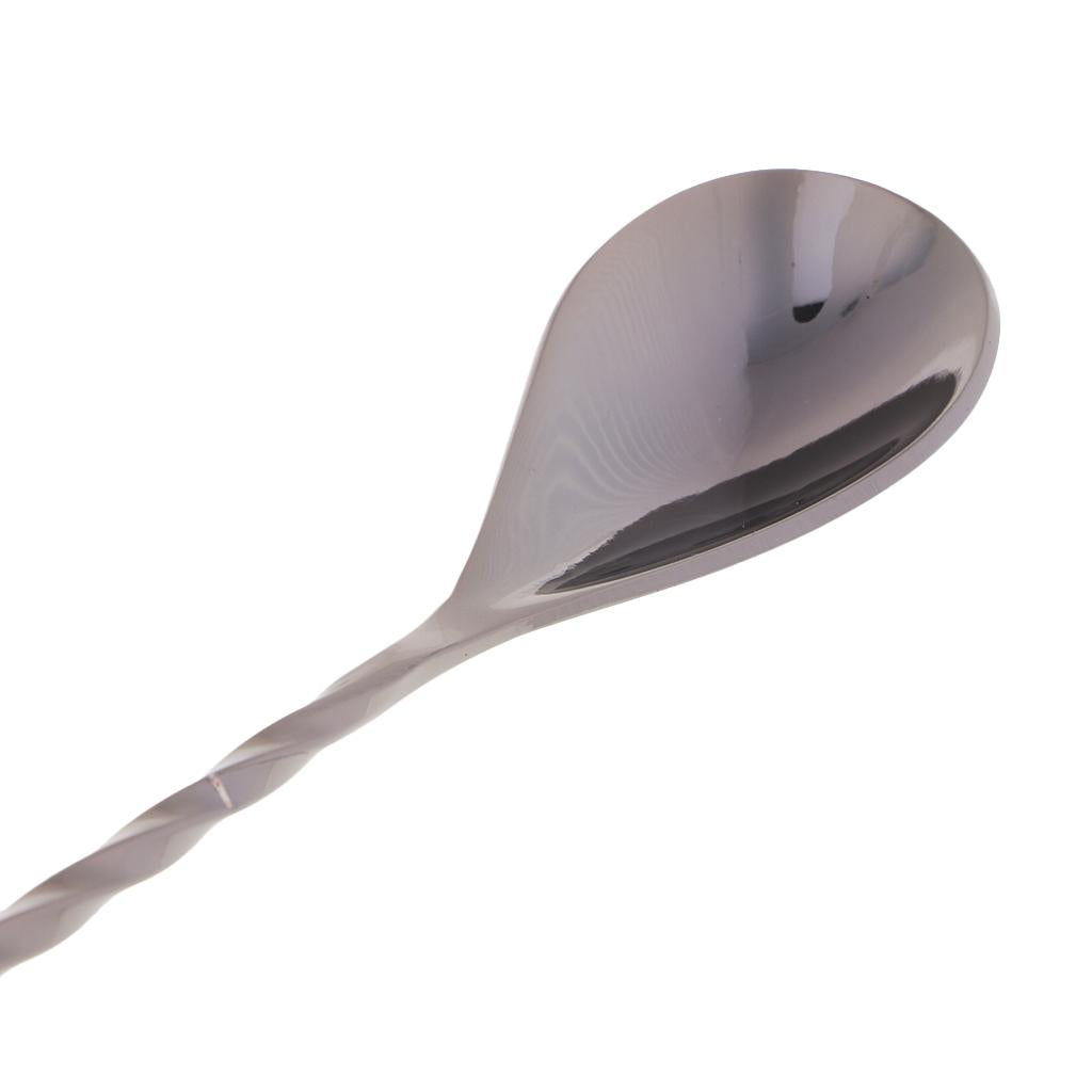 Stainless Steel Bar Spoon Swizzle Stick Coffee Cocktail Spoon Barware Tool D