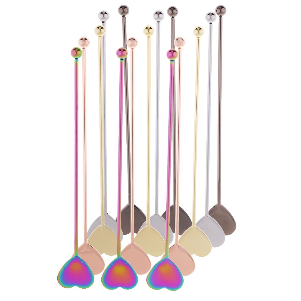 3pcs Stainless Steel Coffee Beverage Stirrers Cocktail Drink Swizzle Stick Silver