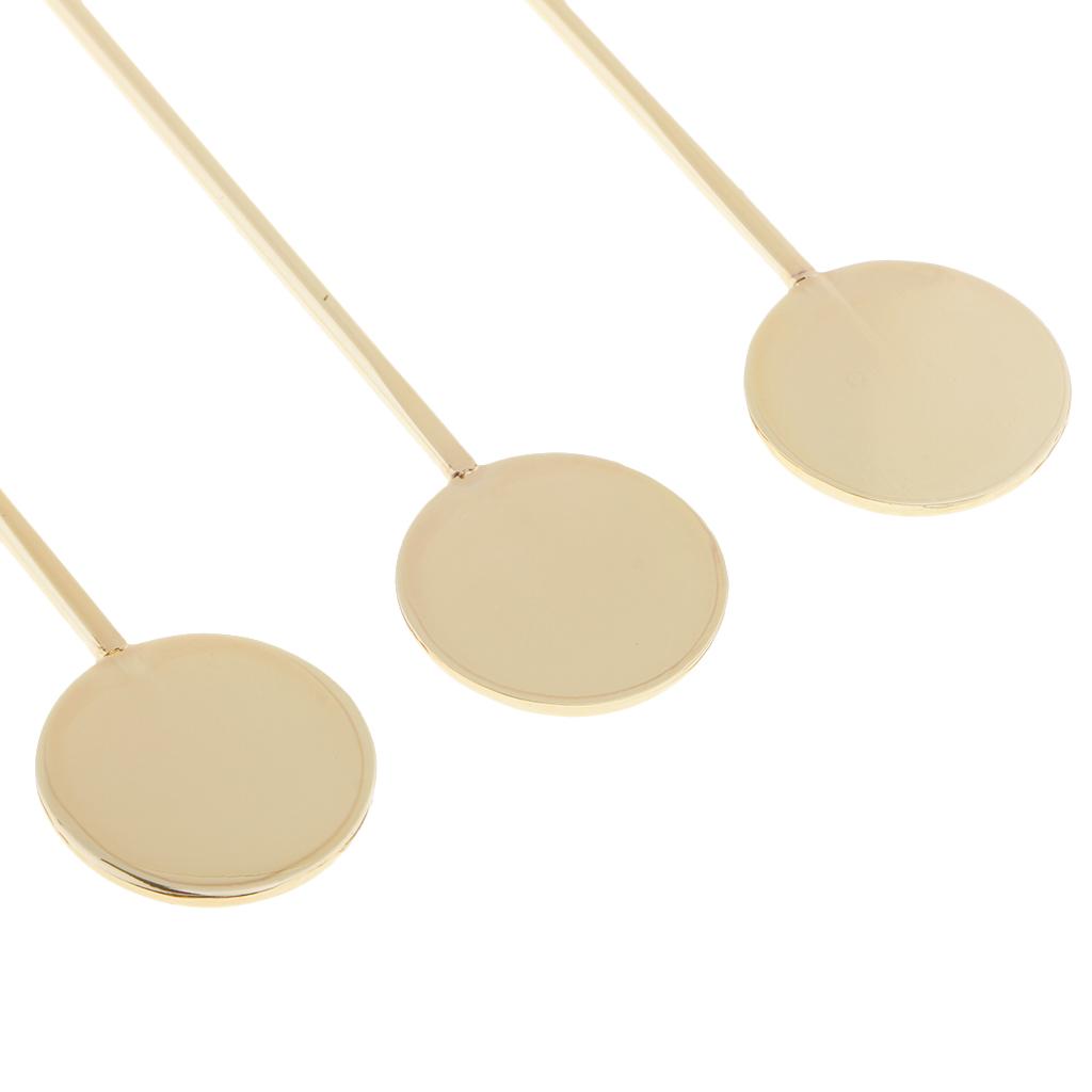 Stainless Steel Coffee Beverage Stirrer Cocktail Swizzle Sticks Gold