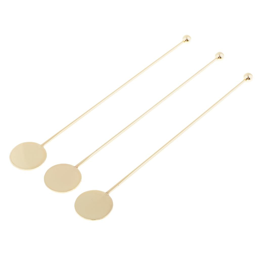 Stainless Steel Coffee Beverage Stirrer Cocktail Swizzle Sticks Gold