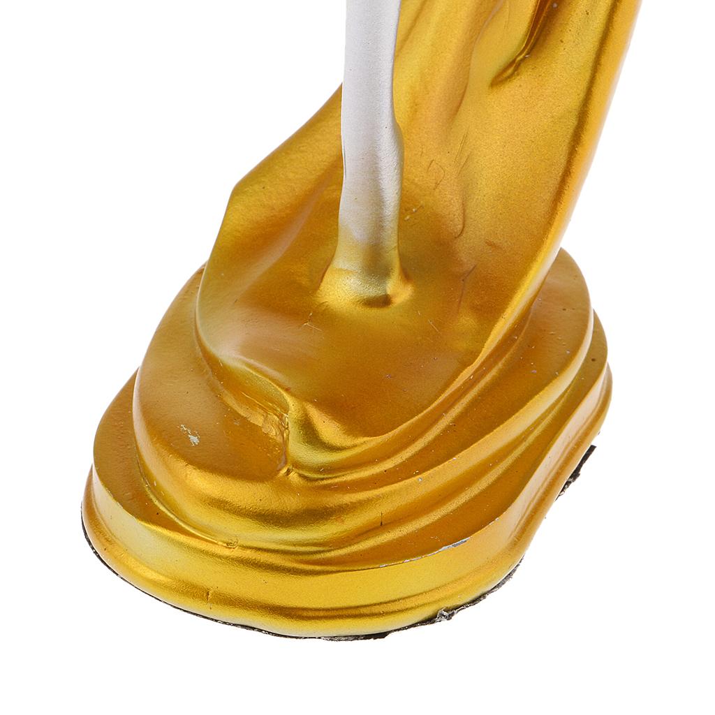 European Style Dancing Girl Figurine Home Ornaments Resin Art Crafts Golden