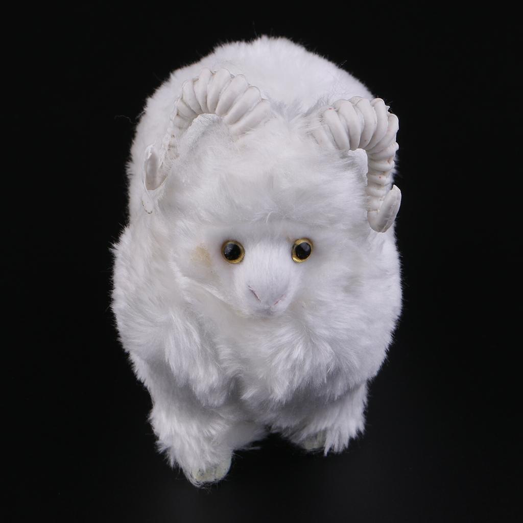 Realistic Goat Ornaments Simulation Sheep Doll Animal Model Home Decoration