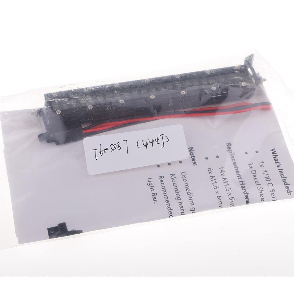 RC Roof Lamp 44 LED Light Bar Strip for 1:10 RC Rock Crawler TRX4 90046