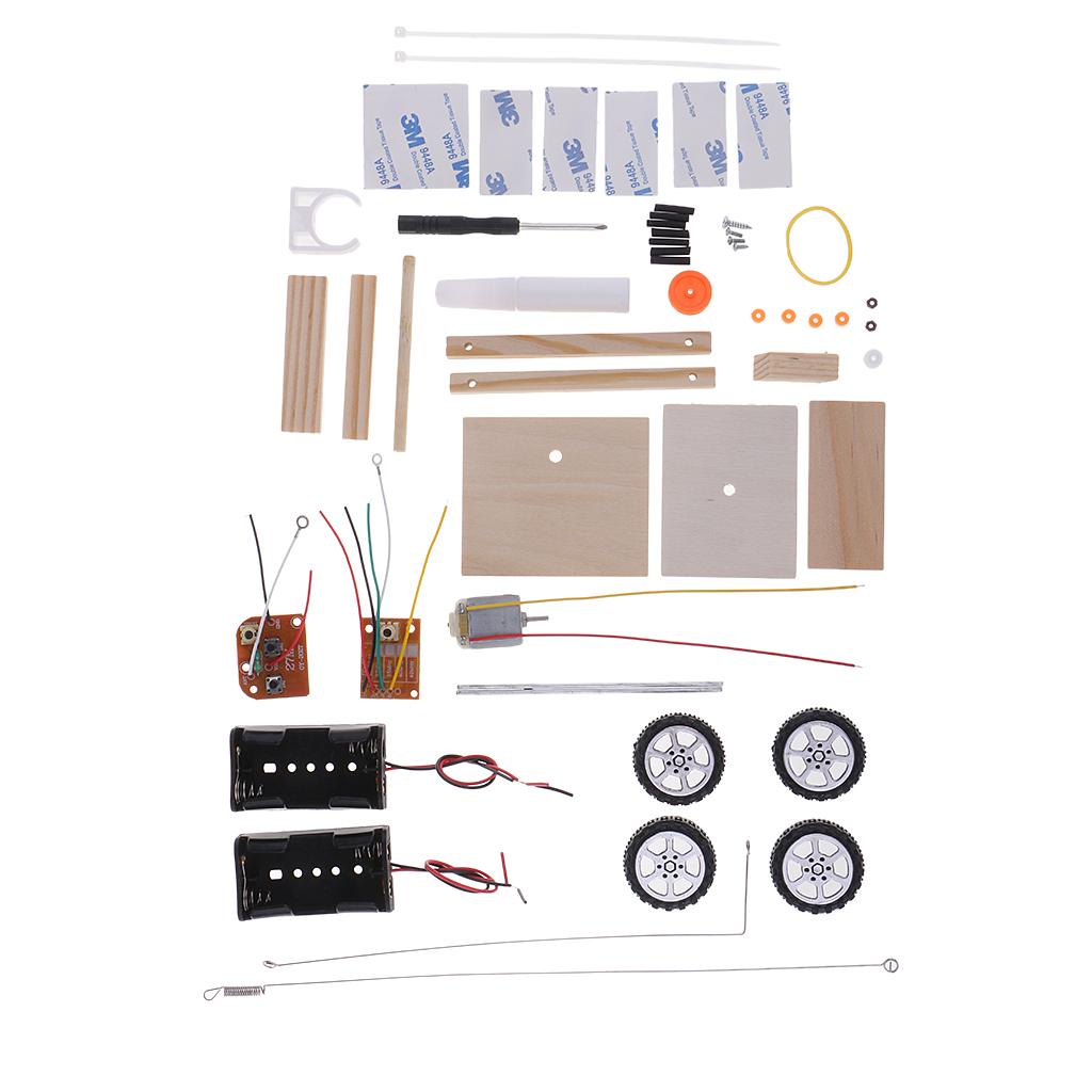 DIY Powered Battery Car Model Children Kids Educational Science Vehicle Toy