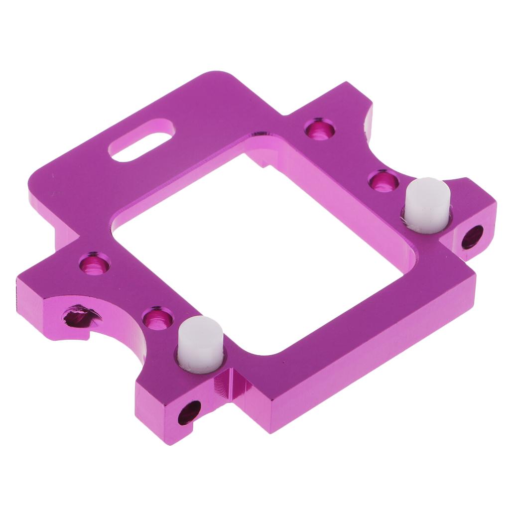 2x Aluminum Rear Gear Box Mount for HSP 94103 94123 94111 94107 94108 Purple