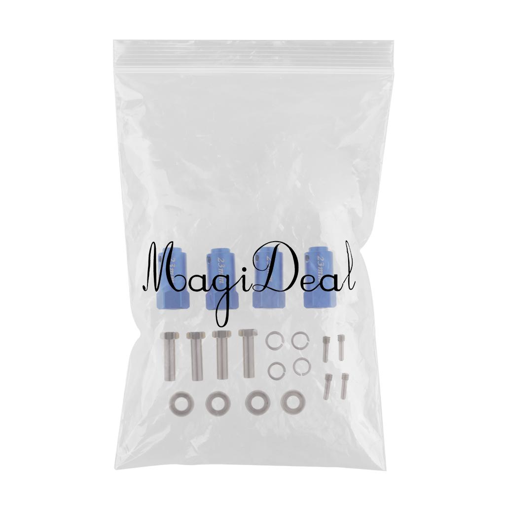 23mm Wheel Hex Combine Longer Coupler for TRX4 1/10 RC Crawler Blue