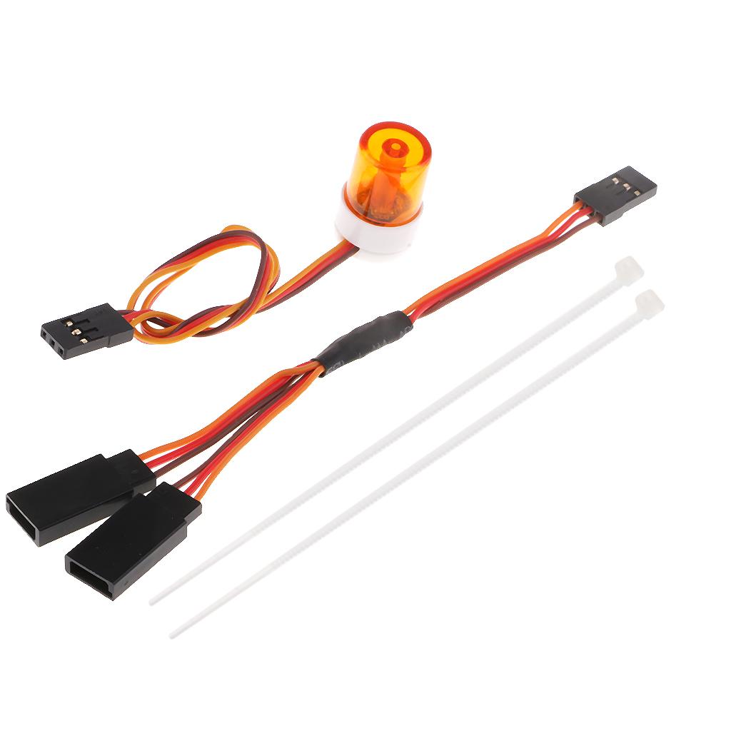 Multi-function RC Car LED Alarm Strobe Flashing Rotating LED Light Orange