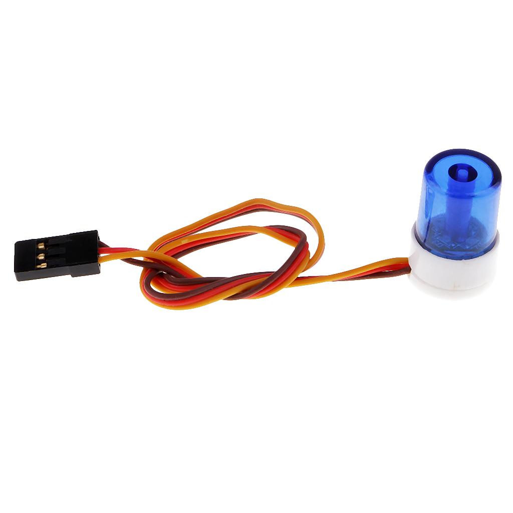 Multi-function RC Car LED Alarm Strobe Flashing Rotating LED Light Blue