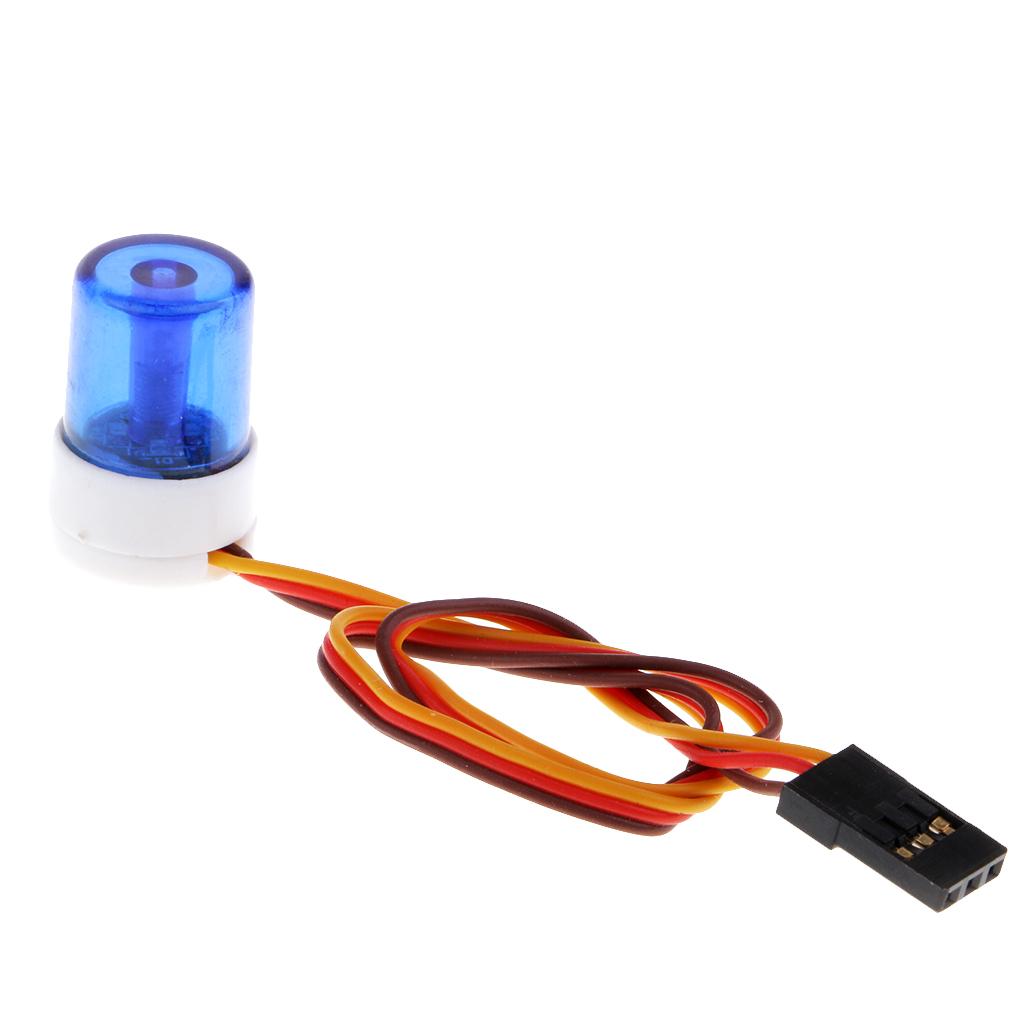 Multi-function RC Car LED Alarm Strobe Flashing Rotating LED Light Blue