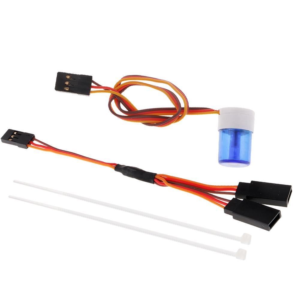 Multi-function RC Car LED Alarm Strobe Flashing Rotating LED Light Blue