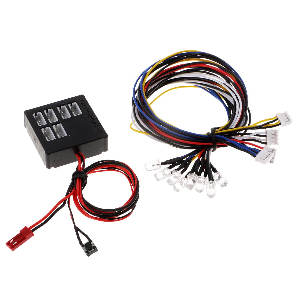 270mm 3.7-7.4V LED Strobe Flash Light Daytime Visibility for RC Model Car