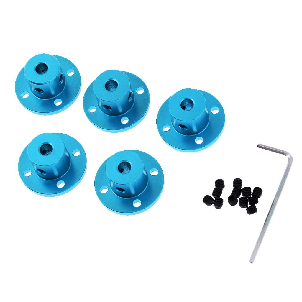 Rigid Flange Motor Guide Shaft Coupling for Rc Car Truck 8mm-Blue