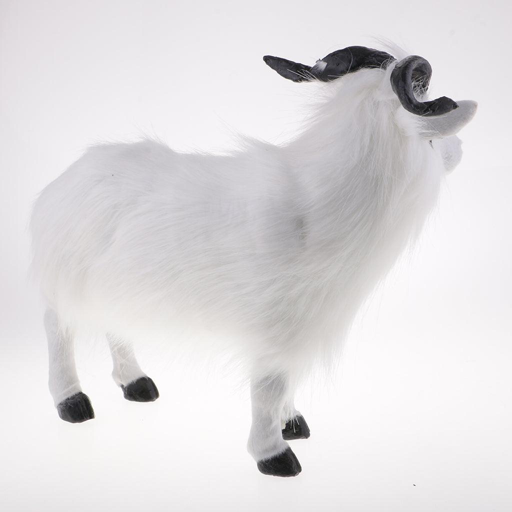 Simulation Goat Sculpture Statues for Home Garden Lawn Patio Decoration Arts