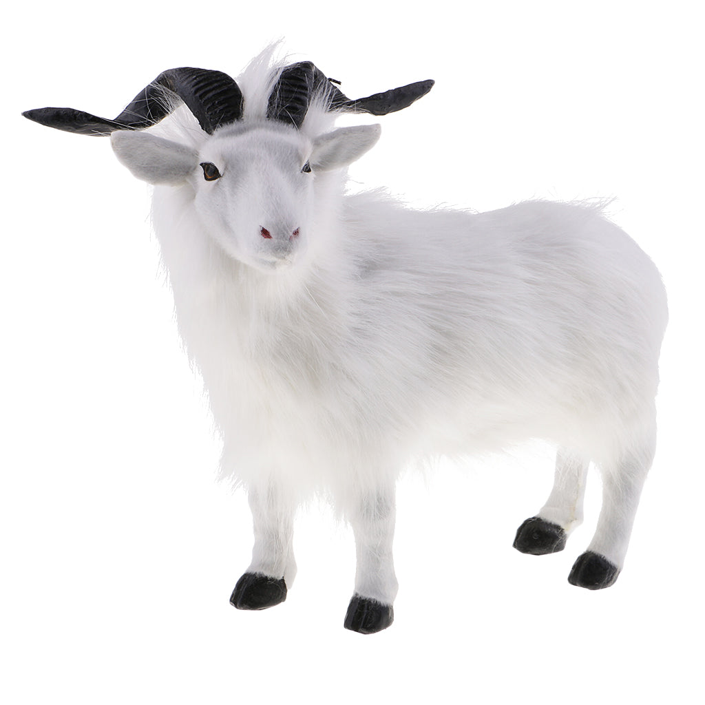 Simulation Goat Sculpture Statues for Home Garden Lawn Patio Decoration Arts