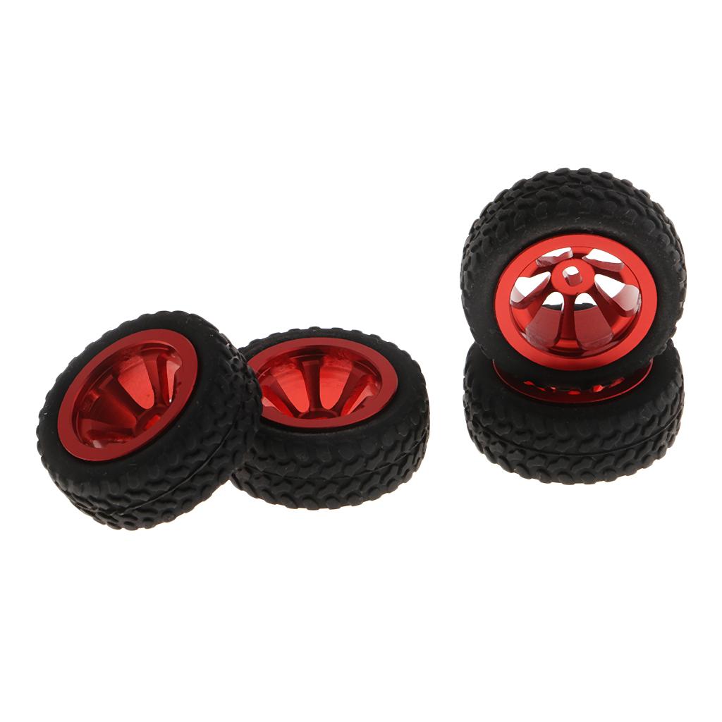 4 Pieces Wheel Tires for Wltoys 1/28 RC Car K969 K979 K989 K999 P929 K989-25