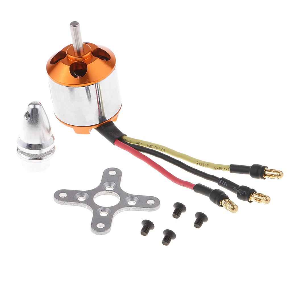 A2217-1100KV Brushless Motor for RC Boat Parts/ Fixed Wing 10inch Propellers 1070, 1050, 1060